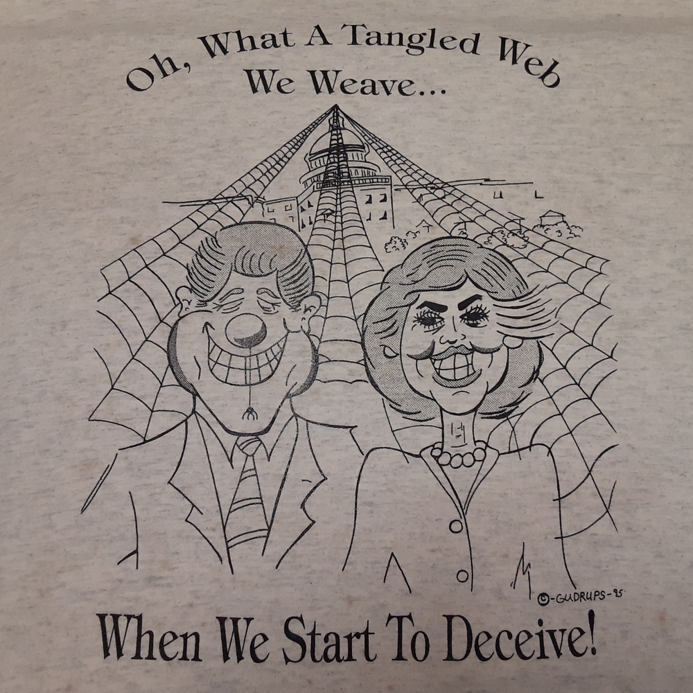 "Bill And Hillary In Front Of The Capitol Building With Prophetic Quote"